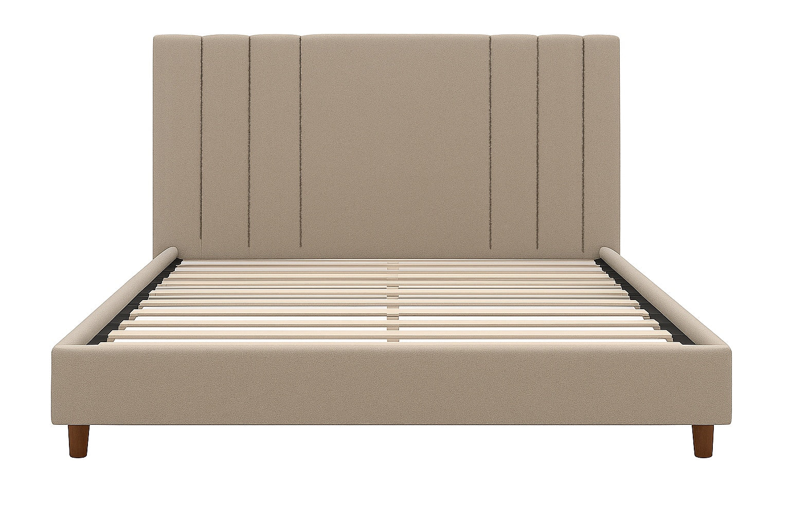 Harbor Upholstery Bed – Grey | Modern Tufted Headboard Bed