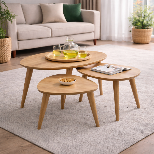 Nativa Trent luxury expandable solid wood coffee table from Vellora Collection by DF2H