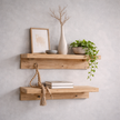 Nativa Terrae luxury solid wood wall shelf from Vellora Collection by DF2H