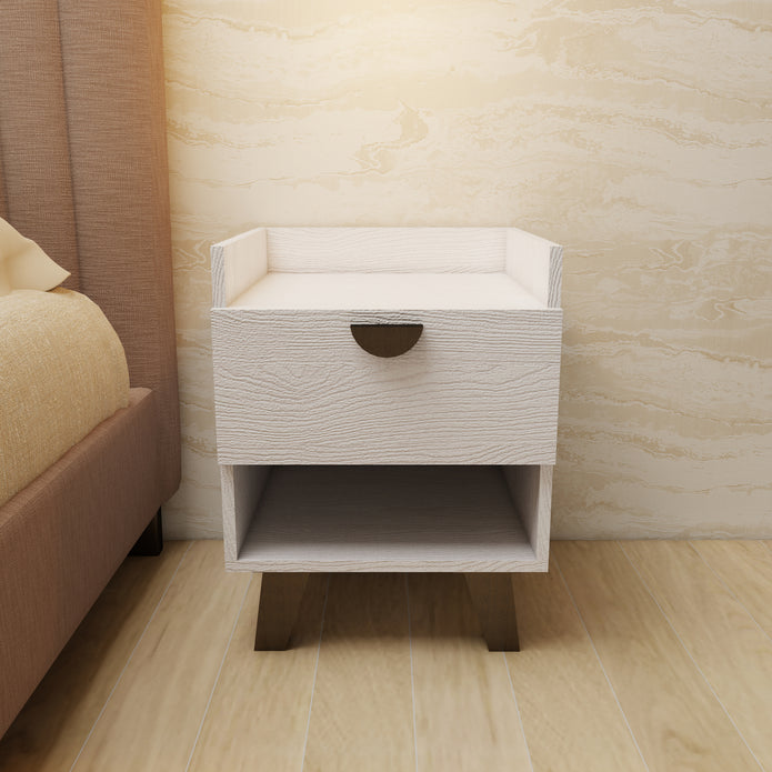 Tacta 1-Drawer Nightstand — Honey Ash