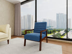 Frame Armchair — Modern Fabric Accent Chair (Grey)