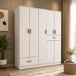 Ren 5-Door Engineered Wood Wardrobe – Spacious Bedroom Almirah with Shelves