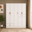 Ren 5-Door Engineered Wood Wardrobe – Spacious Bedroom Almirah with Shelves
