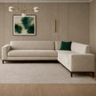 NOX Platform modern luxury leather sofa with wide seating