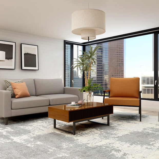 Skyline Sanctuary — 9-Piece Home Furniture Combo (Grey & Walnut)