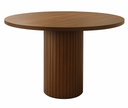 Orla Dining Table – Solid Wood in Rich Walnut Finish (4-6 Seater)