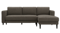 Axis 3-Seater Sofa — Modern Fabric Sofa (Beige & Grey)