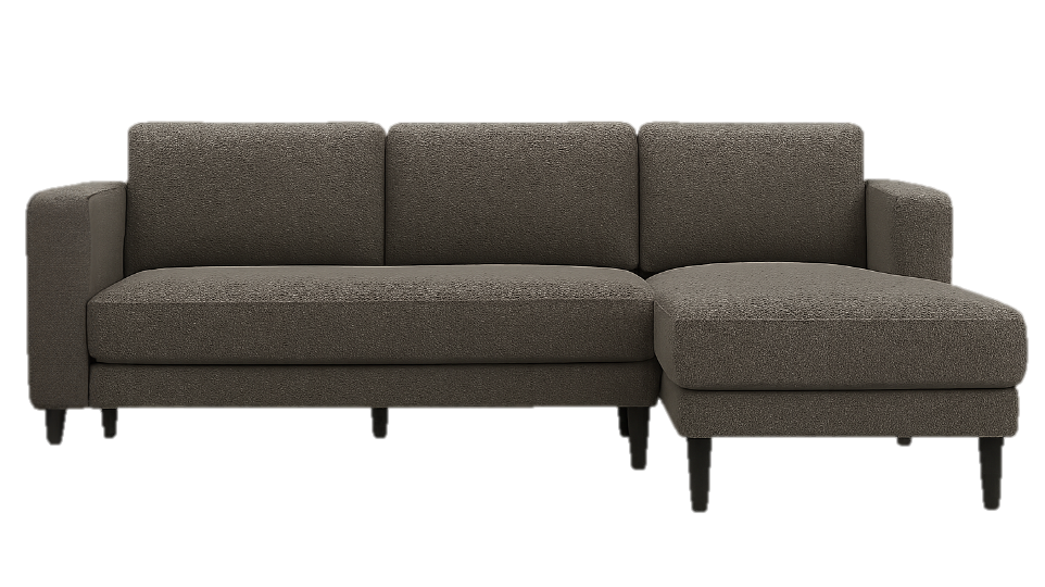 Axis 3-Seater Sofa — Modern Fabric Sofa (Beige & Grey)