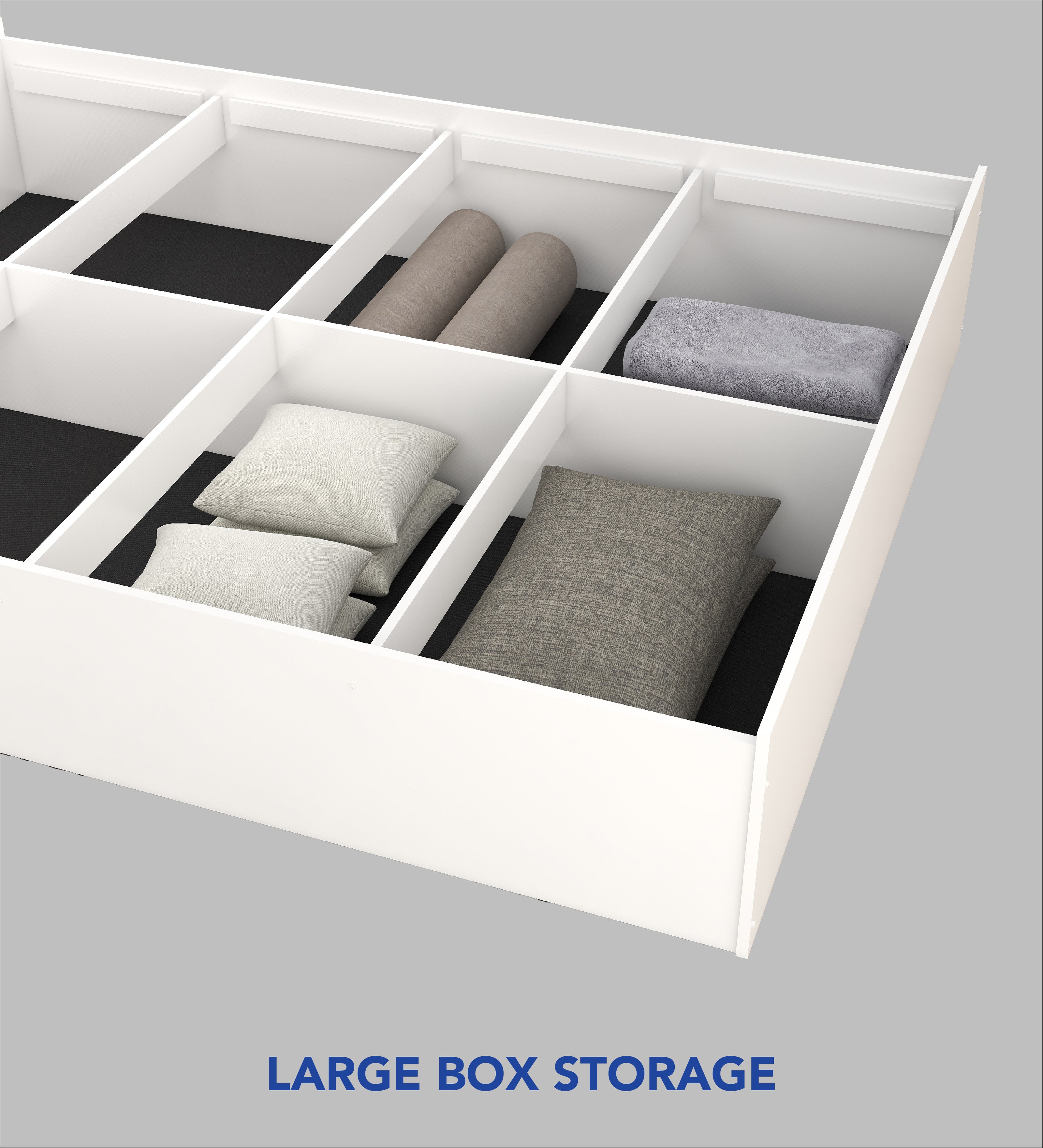 Kaito Bed With Box Storage  (Non-Woveen)