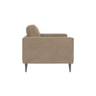 Brume 3-Seater Sofa — Modern Fabric Lounger (Beige & Dull Brown)