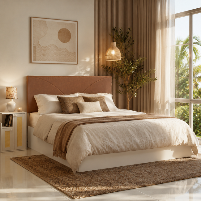 Tada Queen Bed – Box Storage & Premium Leatherette Upholstery | DF2H