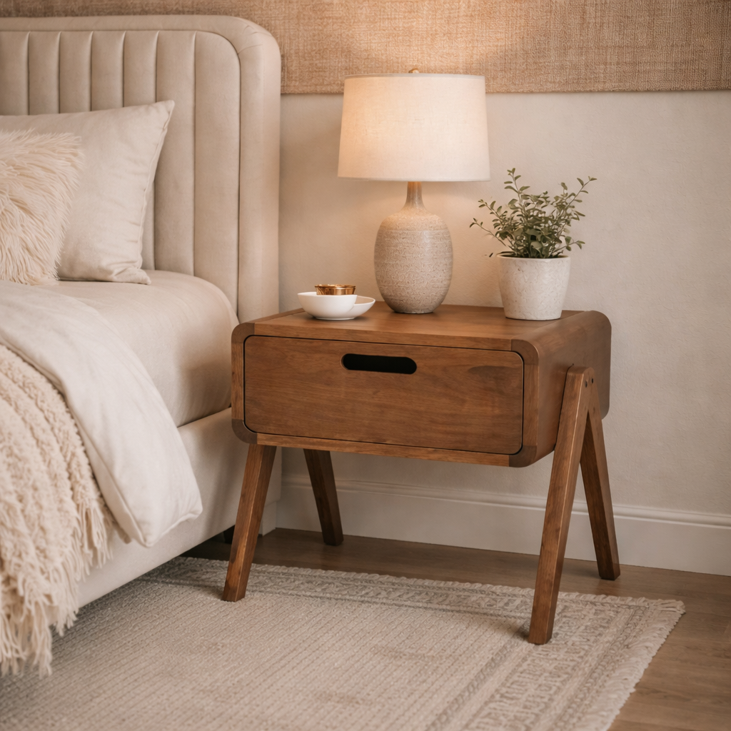 Tavin Bedside Table | CRAFTED MITTI Collection