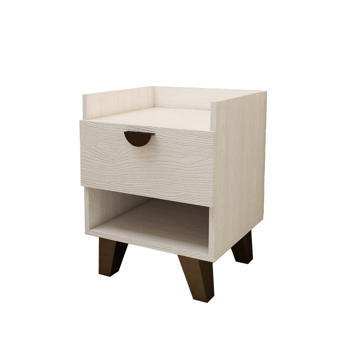 Tacta 1-Drawer Nightstand — Honey Ash