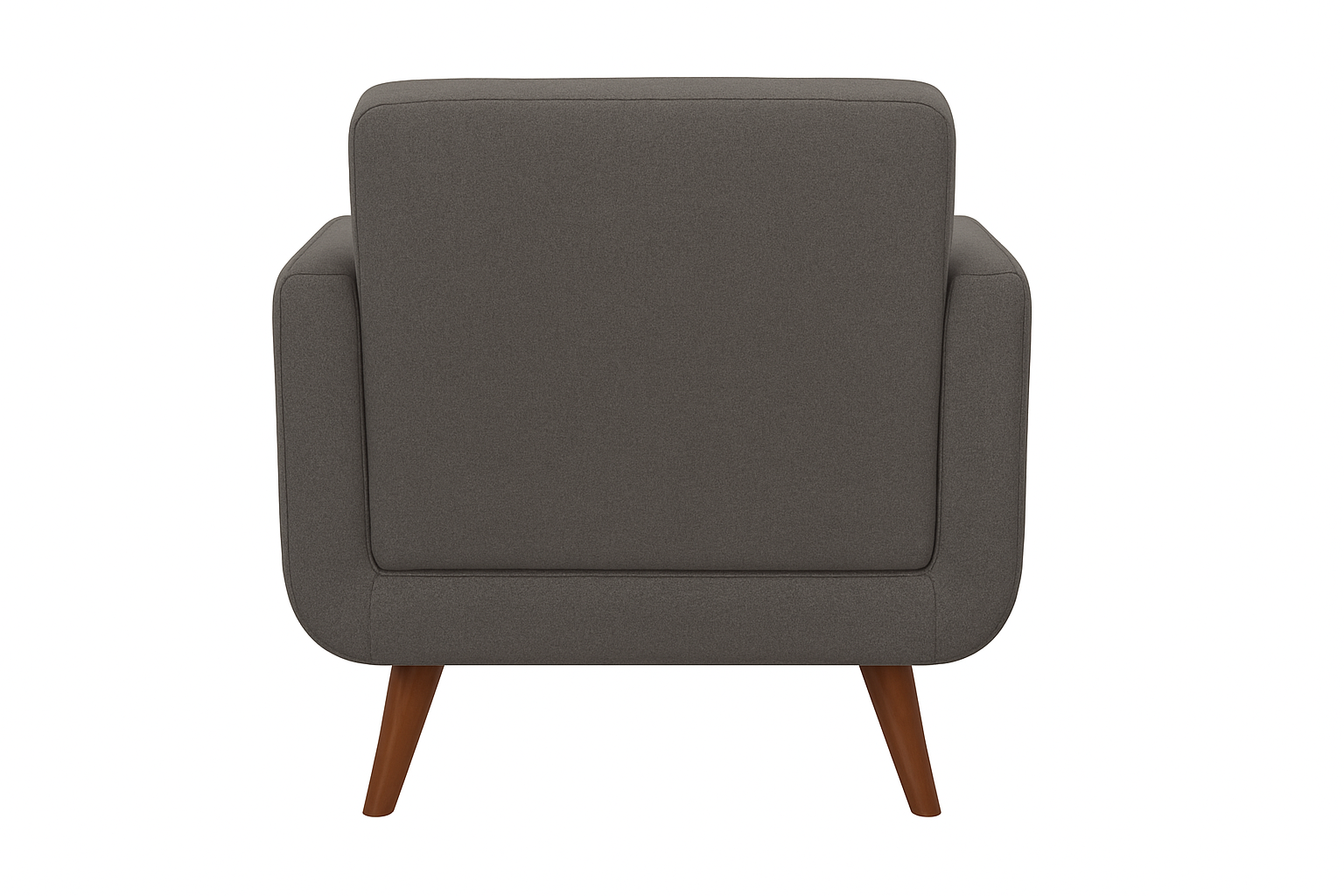 Noir Armchair — Modern Fabric Accent Chair (Grey)