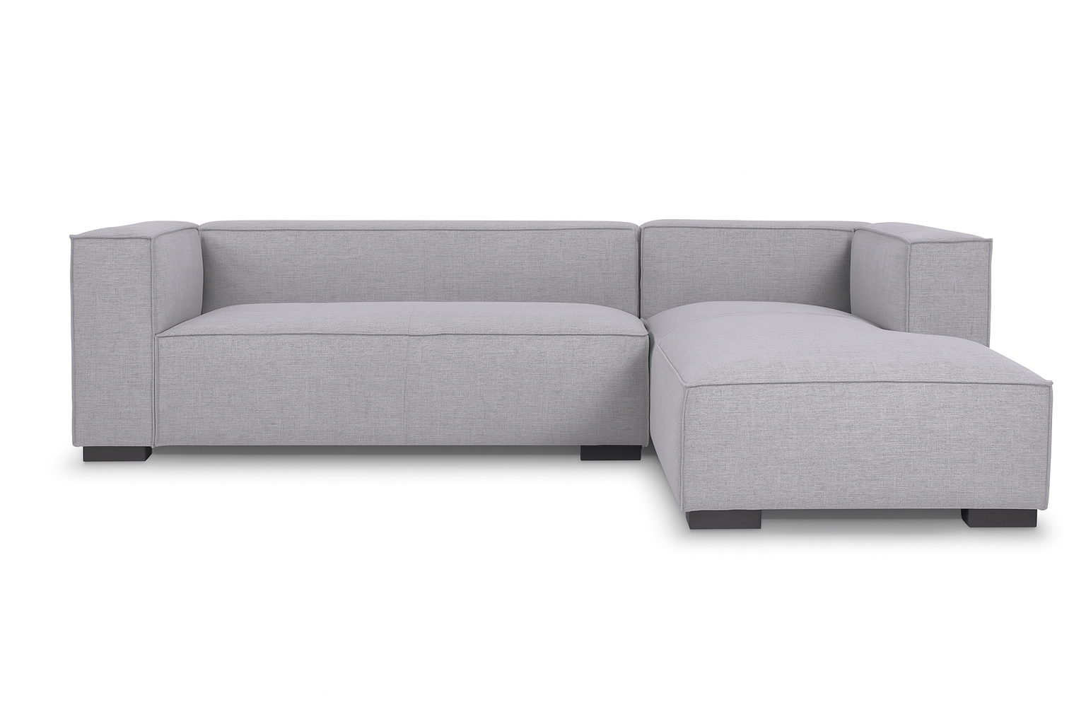 Palms 3-Seater Sofa — Modern Fabric Lounger (Grey)