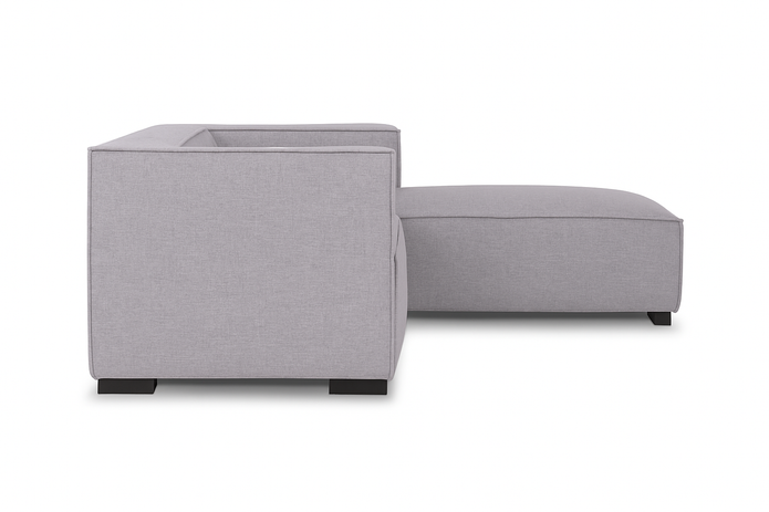 Palms 3-Seater Sofa — Modern Fabric Lounger (Grey)