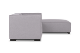 Palms 3-Seater Sofa — Modern Fabric Lounger (Grey)