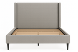 Cityscape Upholstered Bed (Grey) — King & Queen