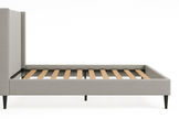 Cityscape Upholstered Bed (Grey) — King & Queen