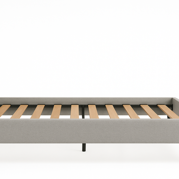 Cityscape Upholstered Bed (Grey) — King & Queen