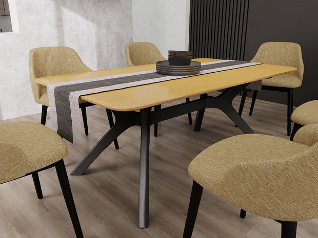 Echo Dining Table – Light Oak | Minimalist Wood Dining Table