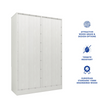Ren 4-Door Engineered Wood Wardrobe – Spacious Bedroom Almirah with Shelves