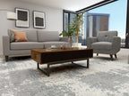 Skyline Sanctuary — 9-Piece Home Furniture Combo (Grey & Walnut)