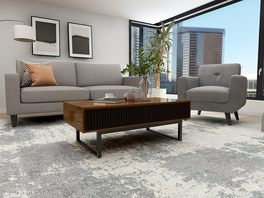 Skyline Sanctuary — 9-Piece Home Furniture Combo (Grey & Walnut)