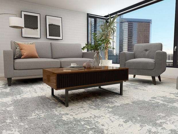 Skyline Sanctuary — 9-Piece Home Furniture Combo (Grey & Walnut)