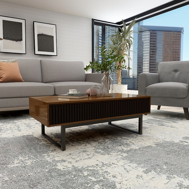 Skyline Sanctuary — 9-Piece Home Furniture Combo (Grey & Walnut)