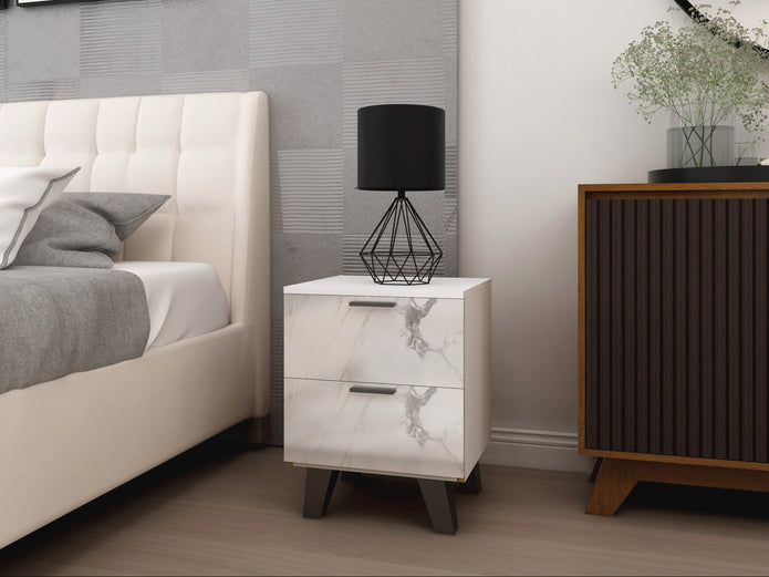 Skyline Sanctuary — 9-Piece Home Furniture Combo (Grey & Walnut)