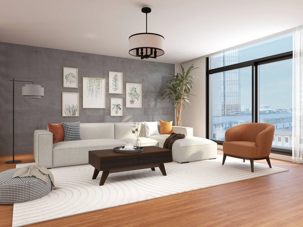 Artisan Dawn — 9-Piece Premium Home Furniture Combo (Grey & Walnut)