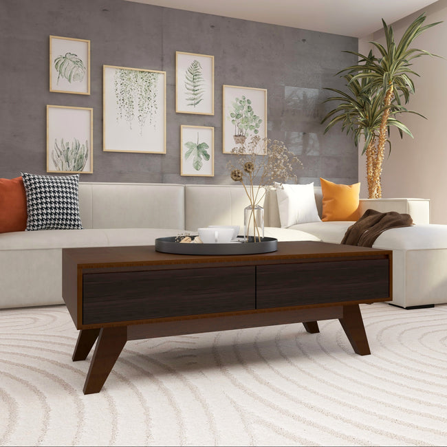 Mellow Edges Collection – Buffet Coffee Table | Modern Center Table with Storage