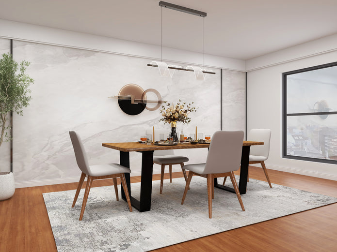 Artisan Dawn — 9-Piece Premium Home Furniture Combo (Grey & Walnut)