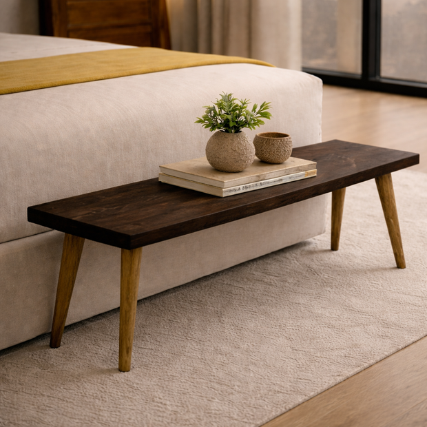 Walnoir Ledge luxury bench from Elan Collection by DF2H