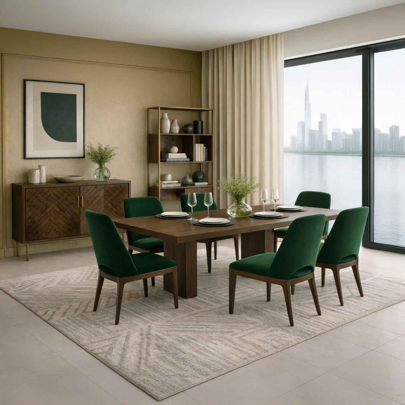 Walnoir Stellar luxury solid wood sideboard cabinet – NOX collection