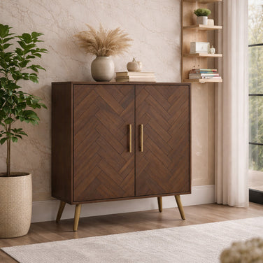 Walnoir Stellar solid wood luxury sideboard cabinet from Solene Collection by DF2H