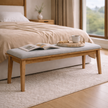 Walnoir Umbra luxury solid wood bench from Aurelia Collection by DF2H