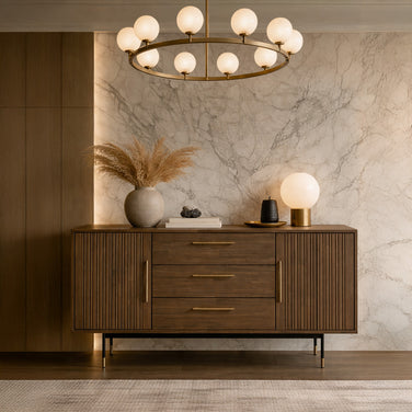 Walnoir Vault solid wood luxury sideboard cabinet from Nocturne Collection by DF2H