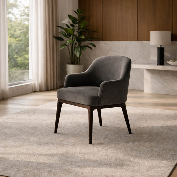 CASSIA Arc Luxury Dining Chair – Modern Leather Dining Chair