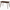 Modern dark cappuccino dining table — angled view