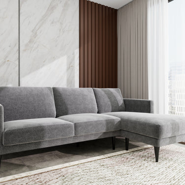 Axis 3-seater sofa Grey styled in modern living room