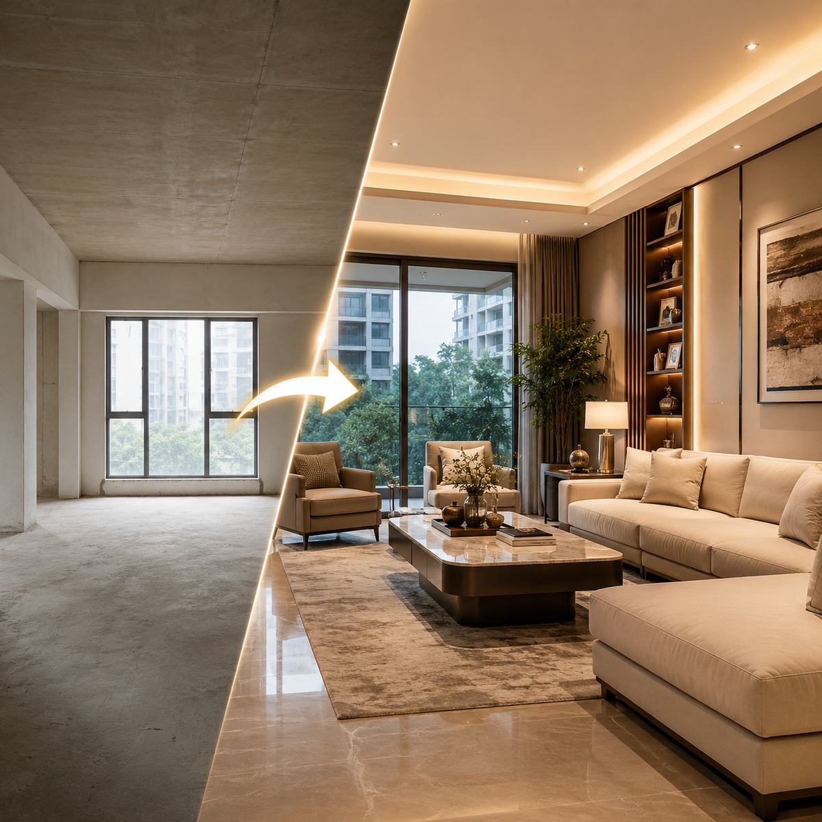 Curate 360 in Action: From Empty Space  to 5-Star Ready Home