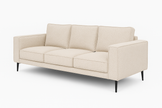 Angled view — Brume 3-seater sofa Beige