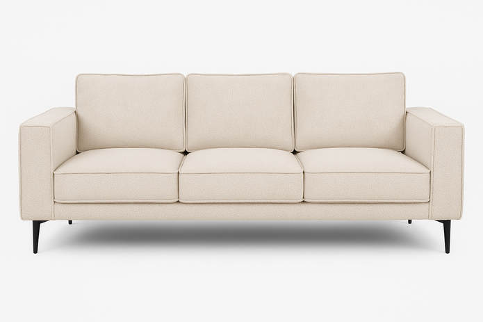 Brume 3-seater sofa in Beige — front view