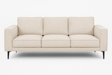 Brume 3-seater sofa in Beige — front view