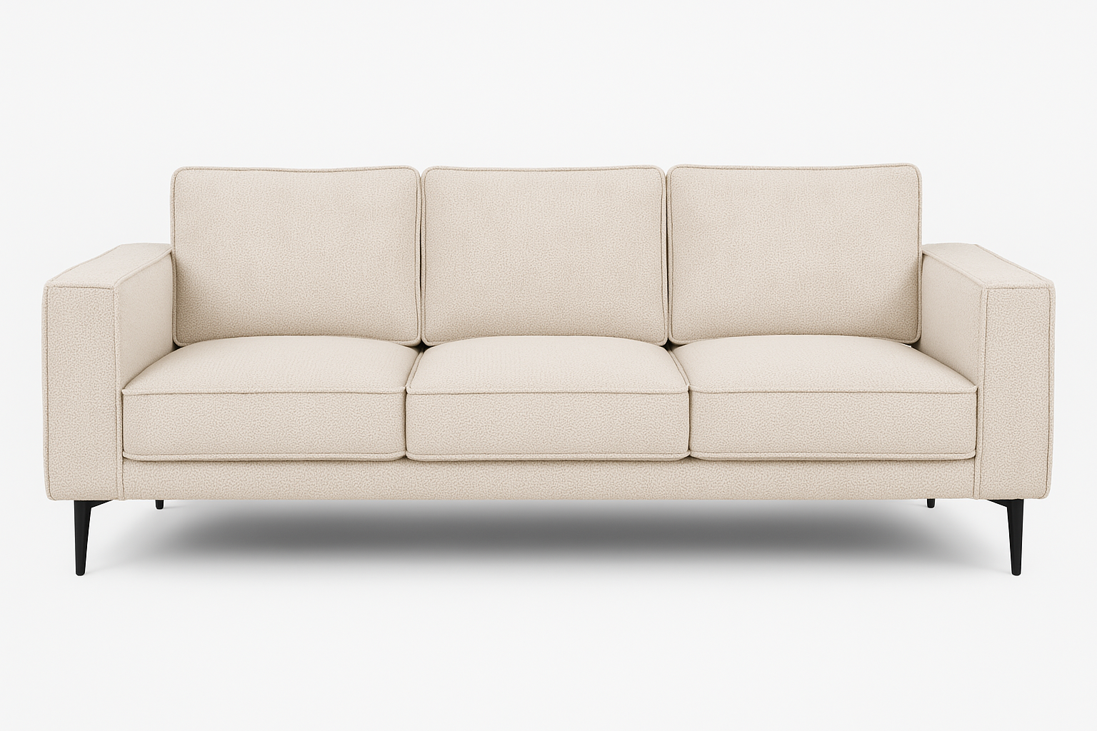 Brume 3-seater sofa in Beige — front view