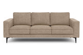 Brume 3-seater sofa in Dull Brown — front view