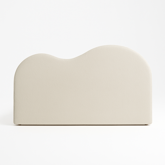 Reverie Frame Upholstered Bed (Beige) – King & Queen