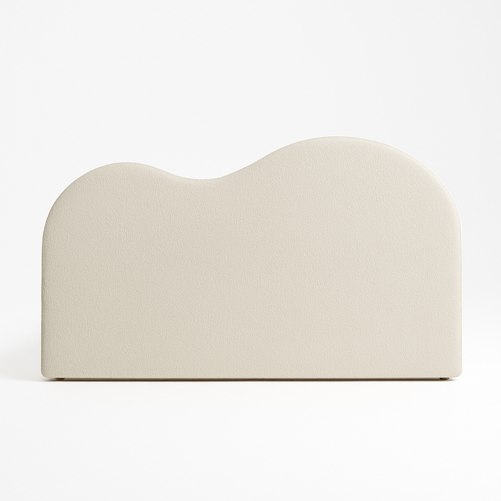 Reverie Frame Upholstered Bed (Beige) – King & Queen